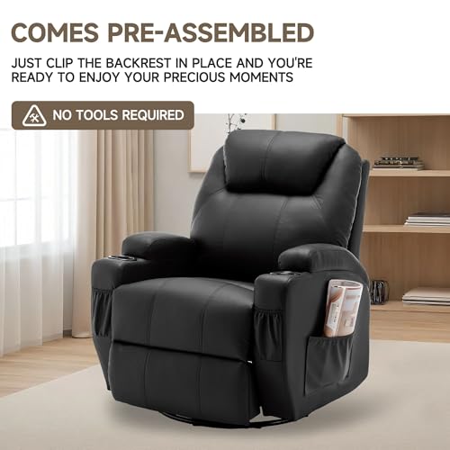 Rocking Recliner Chair with Massage and Heat E368