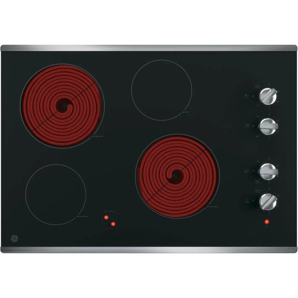 30 inch Stainless 4 Burner Electric Cooktop D45481