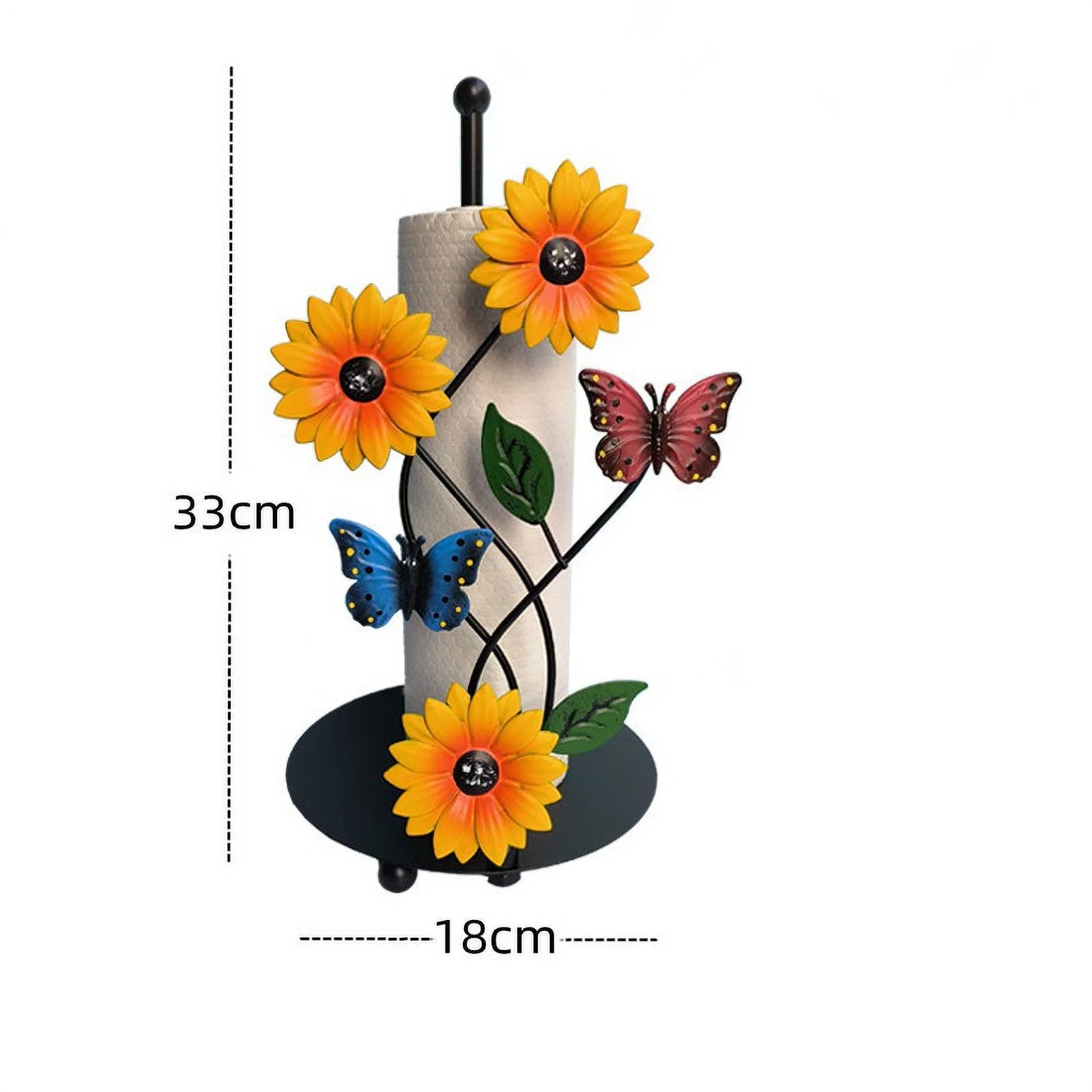 Painted Butterfly Paper Towel Rack for Kitchen F6409