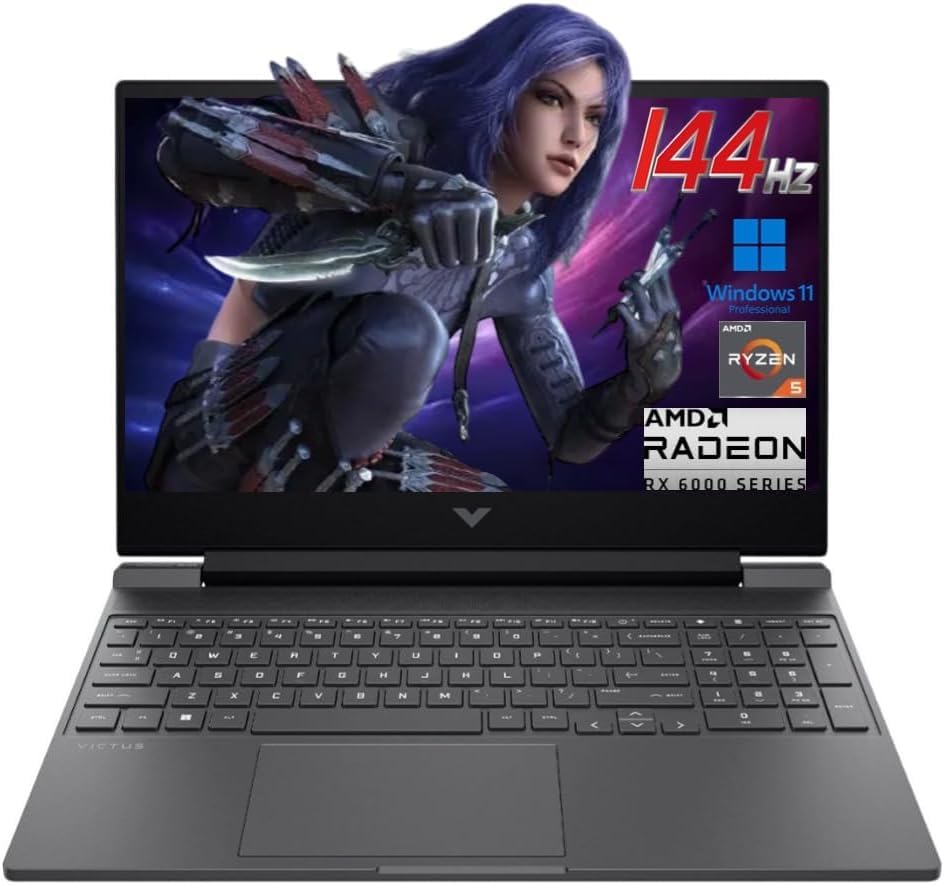 15.6" 144Hz FHD Gaming Laptop, AMD Ryzen 5, 16GB RAM, 512GB SSD S481881