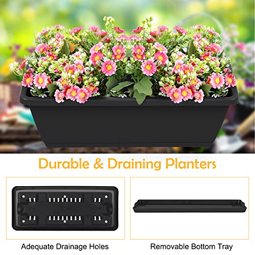 Raised Garden Bed 4 Tier Vertical Planter with Legs for Indoor Outdoor Use V653