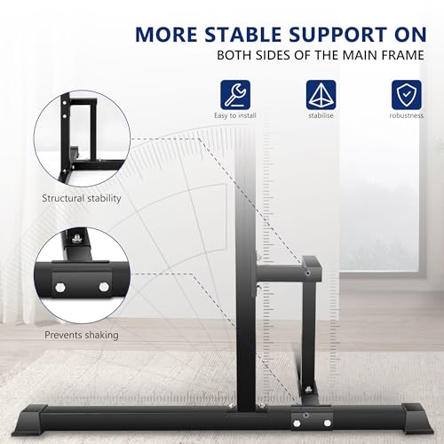 Pull Up Bar Dip Station for Home Gym Strength Training Q39888