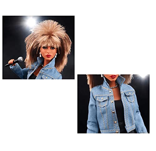 Tina Turner Doll in 90s Fashion with Microphone Accessory W7300