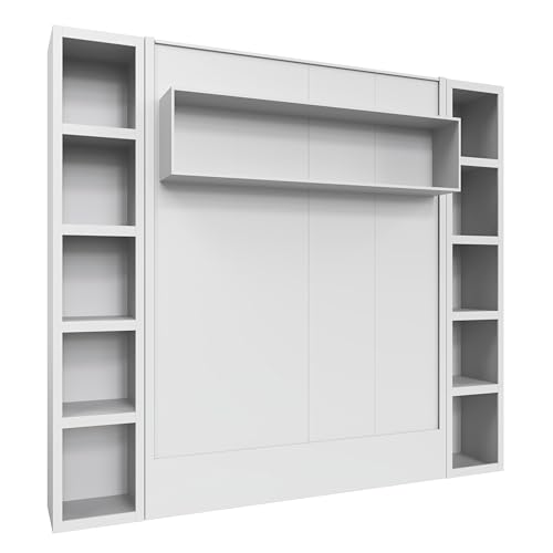 Queen Murphy Wall Bed with Two Bookshelves Y365306