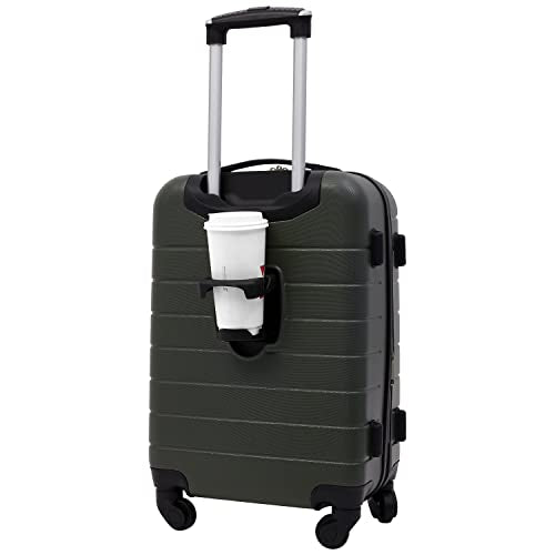 Smart Luggage Set with Cup Holder and USB Port, 20-Inch Carry-On K967