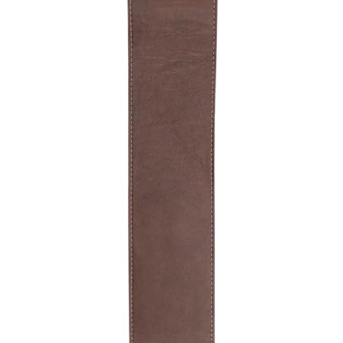 Auto Lock Guitar Strap - 2.5" Width - Brown B812