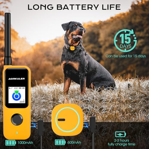 GPS Dog Tracker for No-Signal Areas, Real-Time Pet Locator for Hiking and Camping J9454