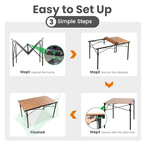 Foldable Camping Table for 2-6 Person with Carry Bag K7030