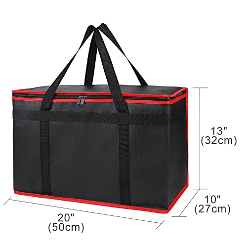 Insulated Food Delivery Bag Hot Cold Meal Carrier Cooler Tote K646948