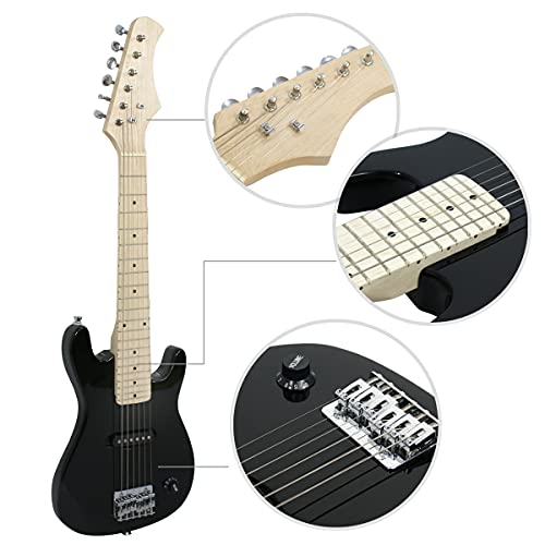 Electric Guitar Starter Kit for Kids with Amplifier and Accessories, 30 Inch, Black H412124