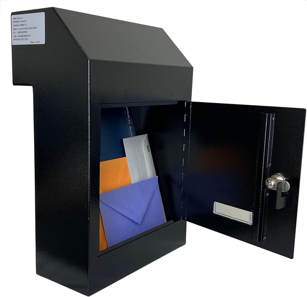 Through-the-Door Locking Steel Mailbox with Rear Access W15266