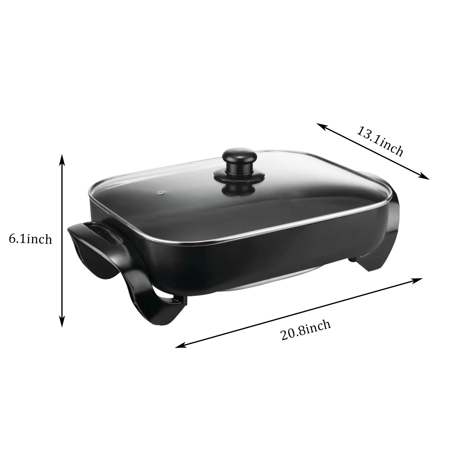 Nonstick Electric Skillet, 16 Inch, Serves 4-6 Z23004