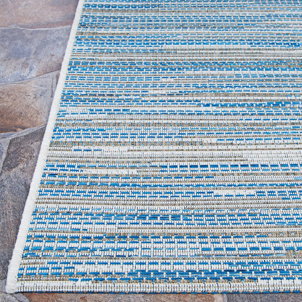 Indoor/Outdoor Area Rug, 5'3" x 7'6", Ocean-Champagne A608642