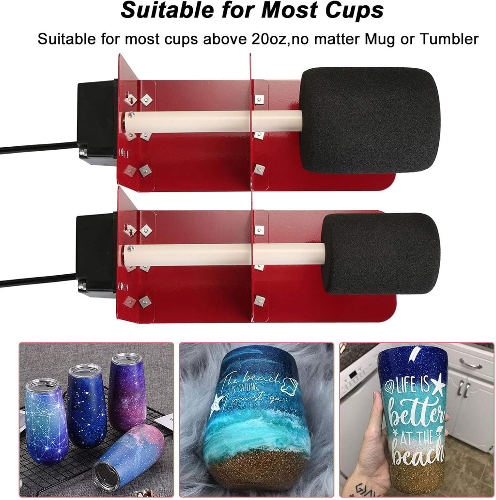 Cup Turner for Crafts Tumblers with 2-Way Rotation Silent Motor N234