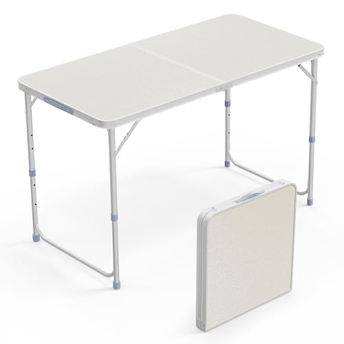 3ft Aluminum Folding Camping Table with Carrying Handle L179408