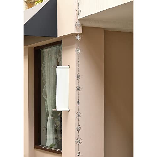 Metal Pinwheel Rain Chain for Gutters Downspouts O899
