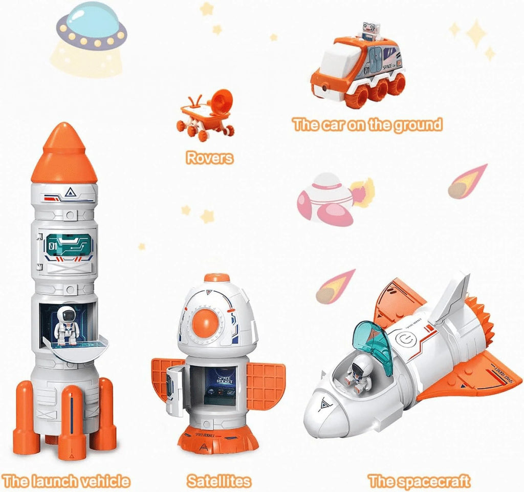 Spaceship Toy for Boys 3-8 with Sound & Lights I8401