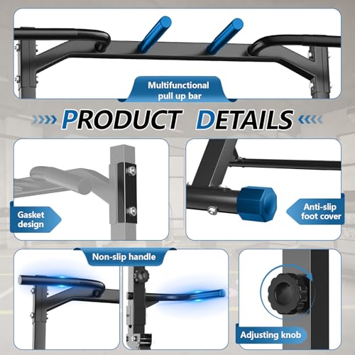 Pull Up Bar Dip Station for Home Gym Strength Training Q39888