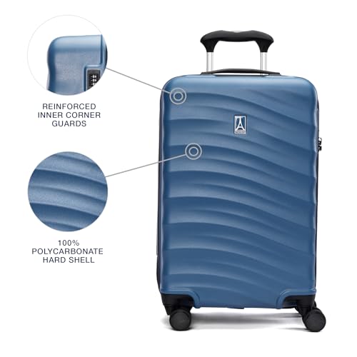 Hardside Expandable Carry-On Luggage with 8 Spinner Wheels and TSA Lock J560758
