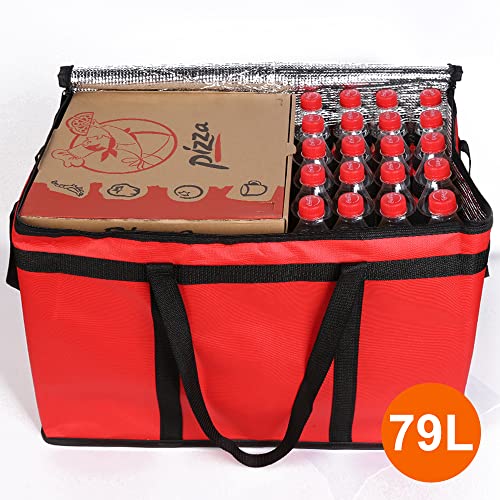 Insulated Food Delivery Bag Hot Cold Meal Carrier Cooler Tote K646948