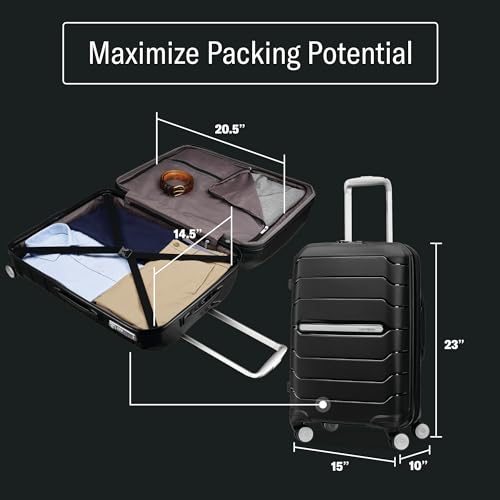 21-Inch Hardside Carry-On Luggage with Spinner Wheels W53970