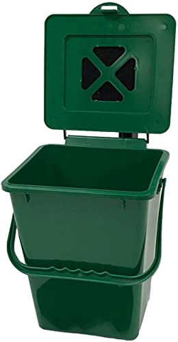 Kitchen Compost Pail, 2.4 Gallon, Green J813