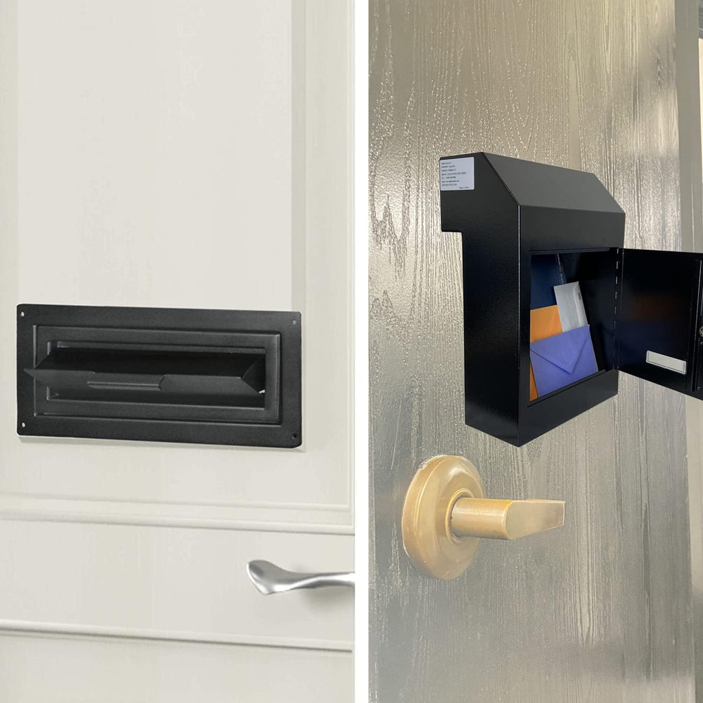Through-the-Door Locking Steel Mailbox with Rear Access W15266
