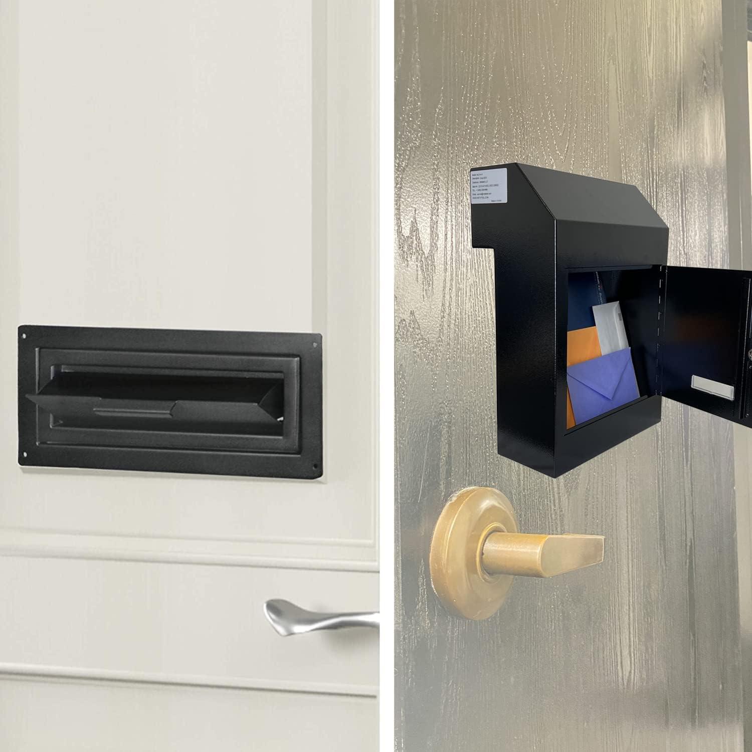 Through-the-Door Locking Steel Mailbox with Rear Access W15266