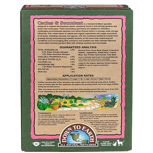Cactus & Succulent Fertilizer 2-4-8 Mini Box, 1 Pound L6523