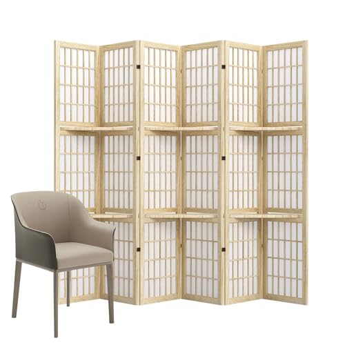 Japanese Shoji Folding Room Divider, 4 Panels, Black T762554