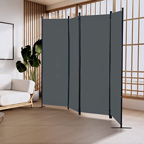6 Panel Room Divider, Folding Privacy Screen, Freestanding Partition for Home Office P507