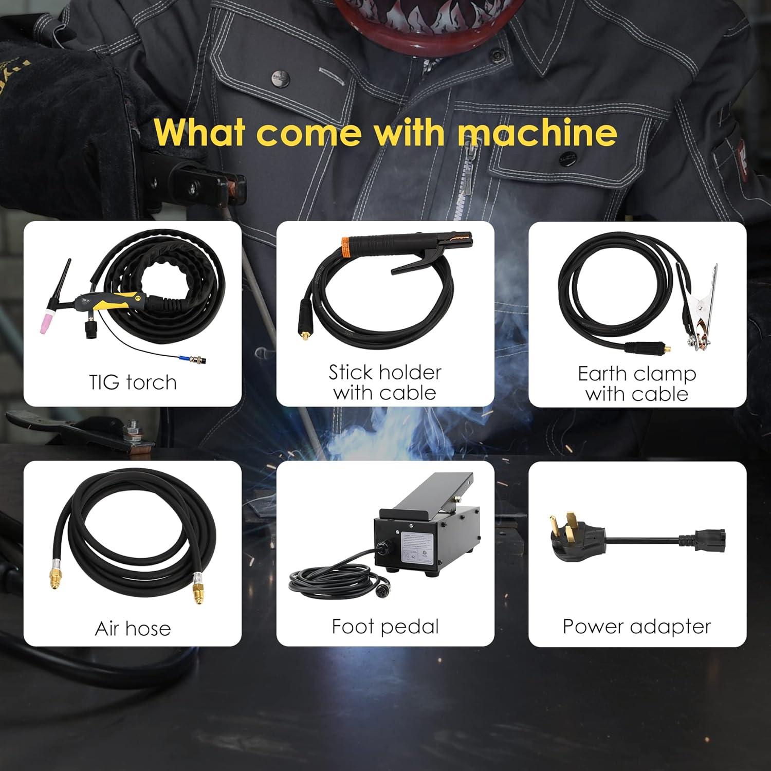 TIG Welder 200 Amp AC/DC with Pulse, Dual Voltage 110/220V W1127