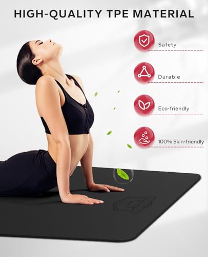 Extra Large Yoga Mat - 72x48, 1/4 Inch Thick, Non-Slip, Eco-Friendly L753346