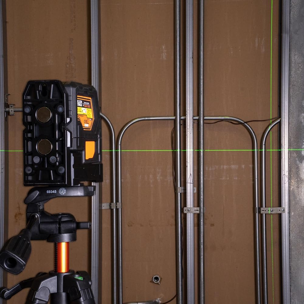 Self-Leveling Laser Level, Rechargeable, Cross-Line with Magnetic Mounting Clamp E839
