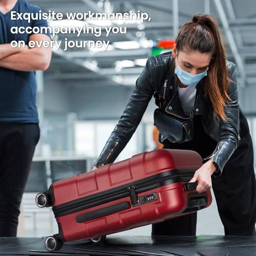 Hardside Carry-On Luggage 22x14x9 with Spinner Wheels R412965
