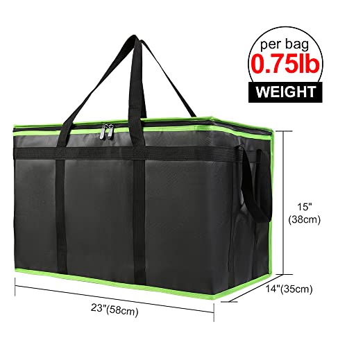 Insulated Food Delivery Bag Hot Cold Meal Carrier Cooler Tote K646948
