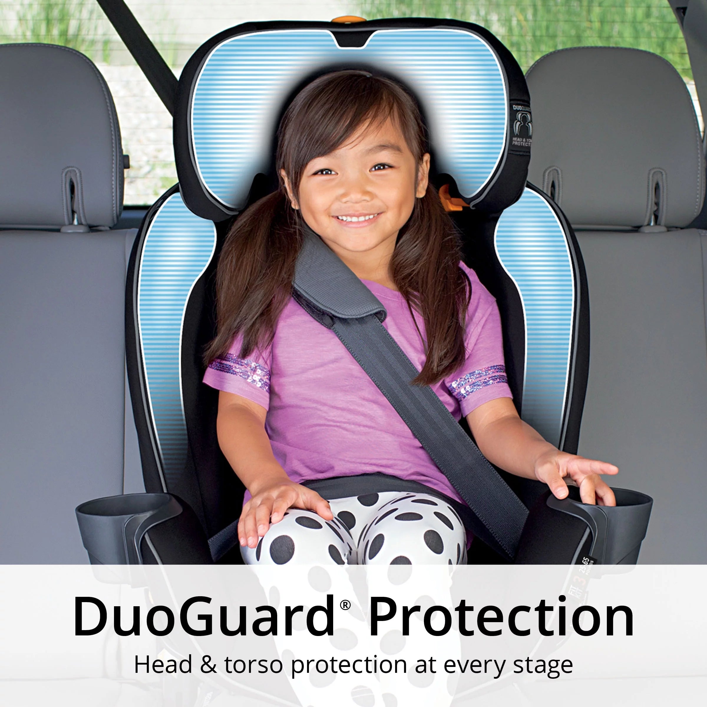 4-in-1 Convertible Car Seat, Navy/Purple Y642585