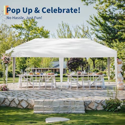 Pop Up Canopy Tent with Roller Bag and Adjustable Height O962