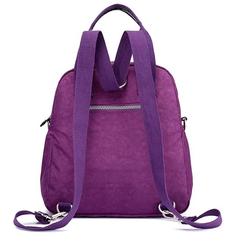 Women's Lightweight Nylon Tote with Multiple Pockets S670