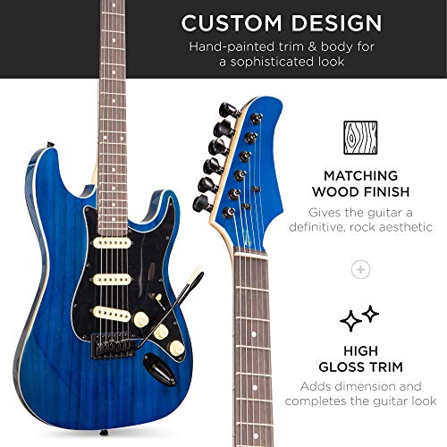 Beginner Electric Guitar Starter Kit with Case, Amp, and Accessories G63095