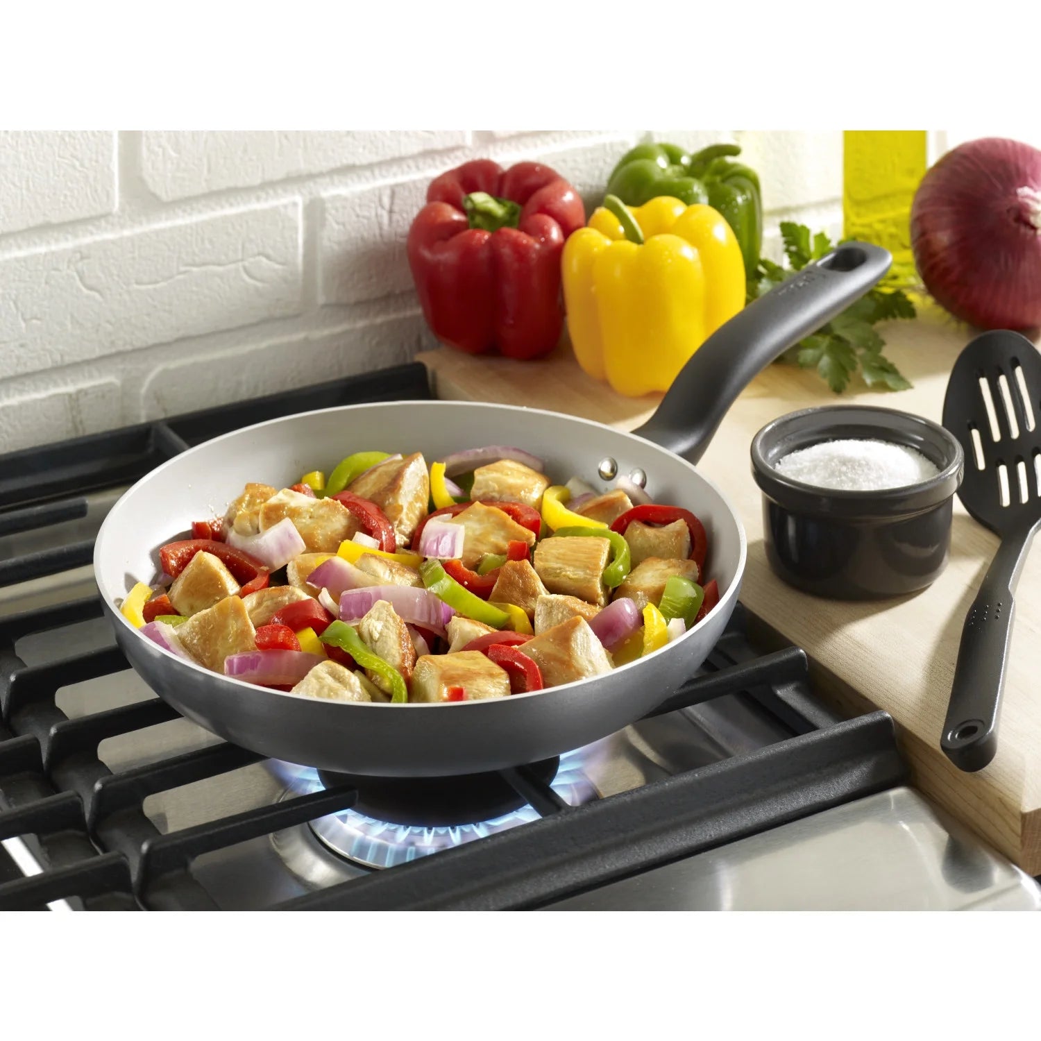 Ceramic Fry Pan, 12 Inch, Black H6915