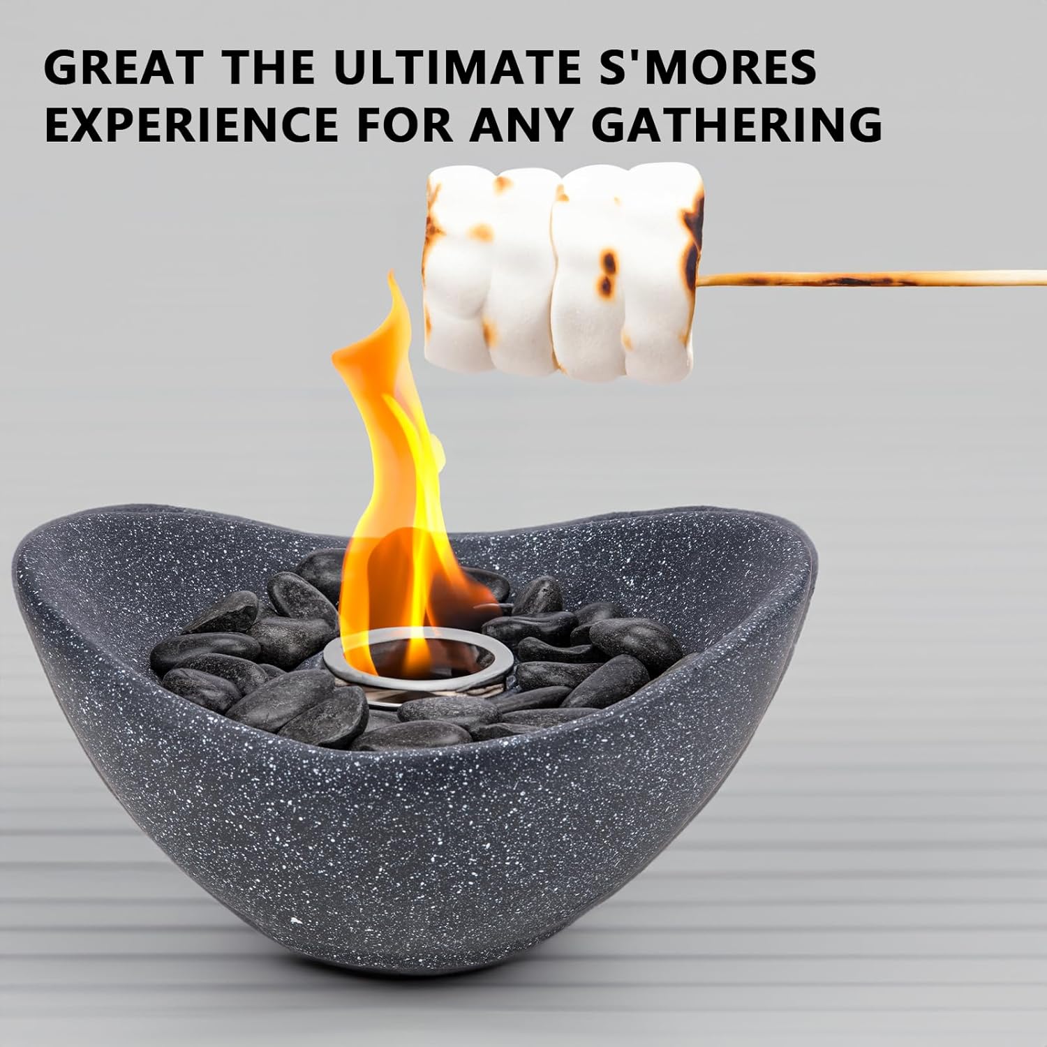 Tabletop Fire Pit, Multi-Fuel Portable Fireplace for Indoor and Outdoor Use X6325