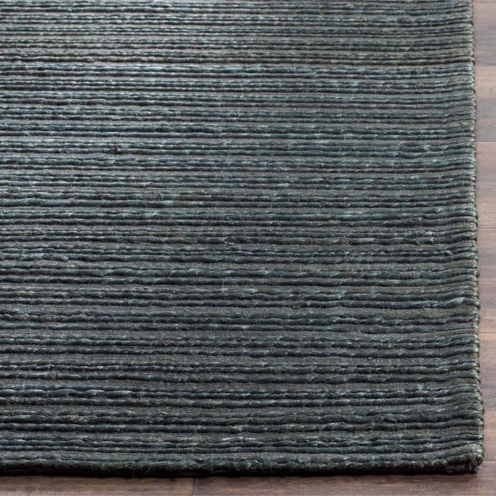 Striped Area Rug 4' x 6' Dark Green H736451