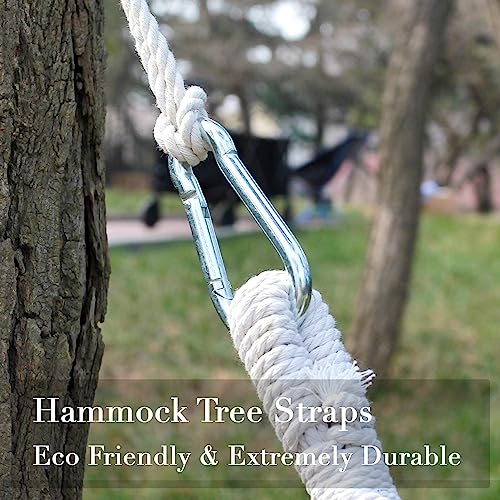 Tree Swing Hanging Straps with Carabiner Hooks for Camping or Playground C431