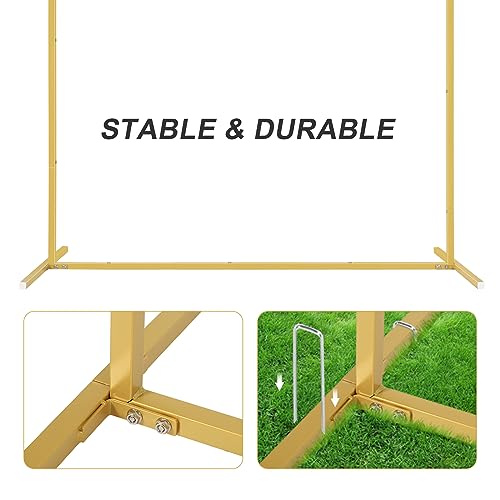 Gold Square Backdrop Stand for Wedding Party Photo Background W8961