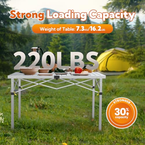 Foldable Camping Table for 2-6 Person with Carry Bag K7030