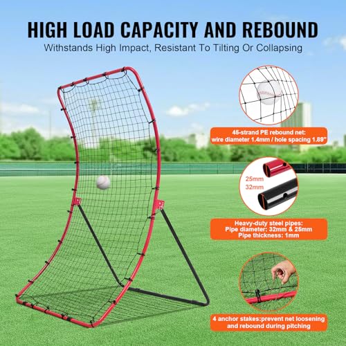 Baseball and Softball Rebounder Net with Pitching Target K192266