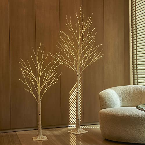Birch Tree with 200 Fairy Lights for Indoor Outdoor Decor G513205