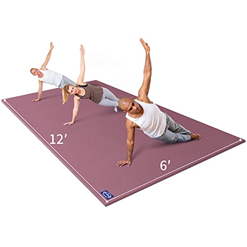 Extra Large Yoga Mat 12x6 ft Non-Slip Thick Exercise Mat for Home Gym Workout Z54498