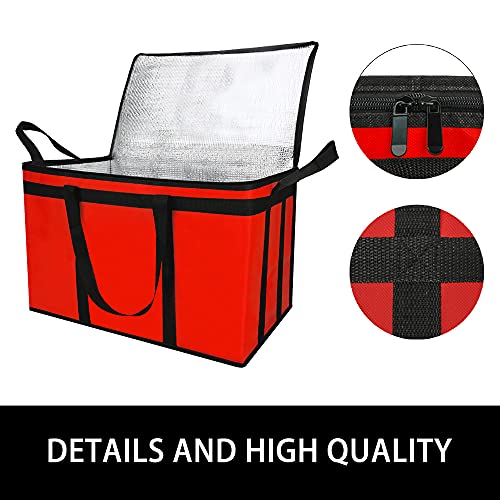 Insulated Food Delivery Bag Hot Cold Meal Carrier Cooler Tote K646948